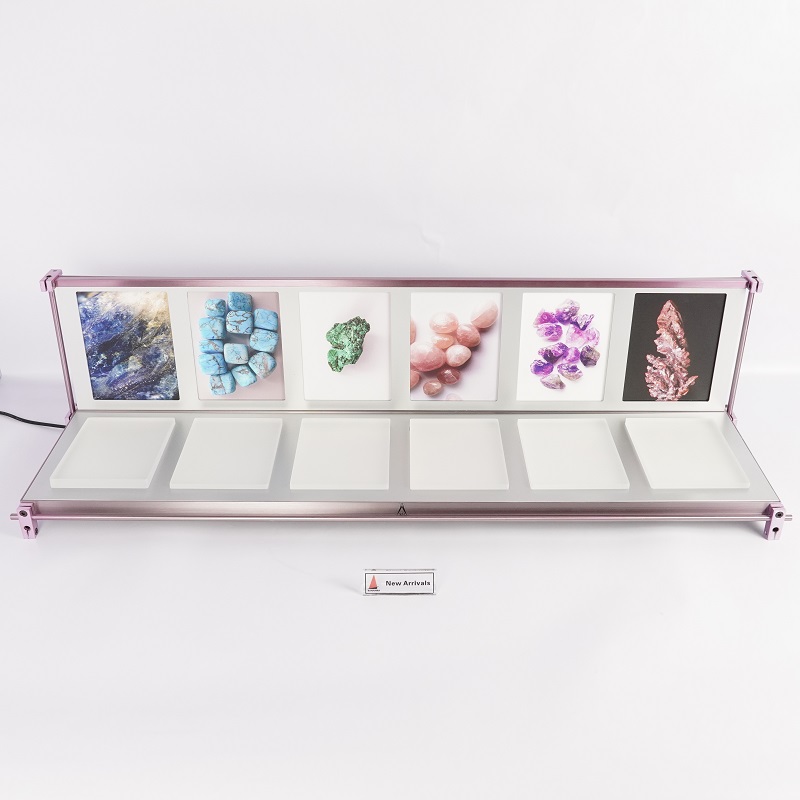 illuminated crystal specimen display stand