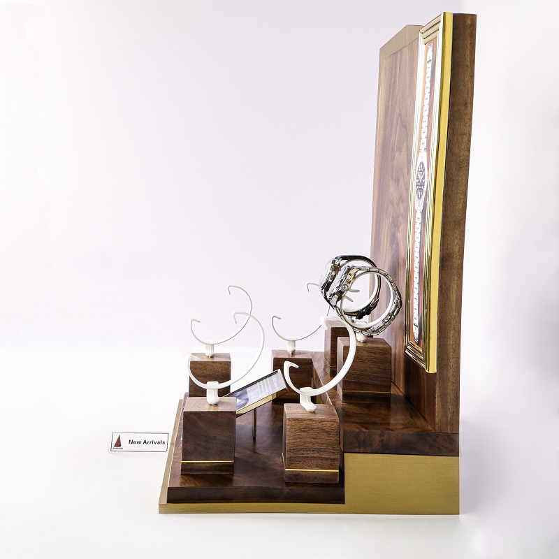 black walnut watch display