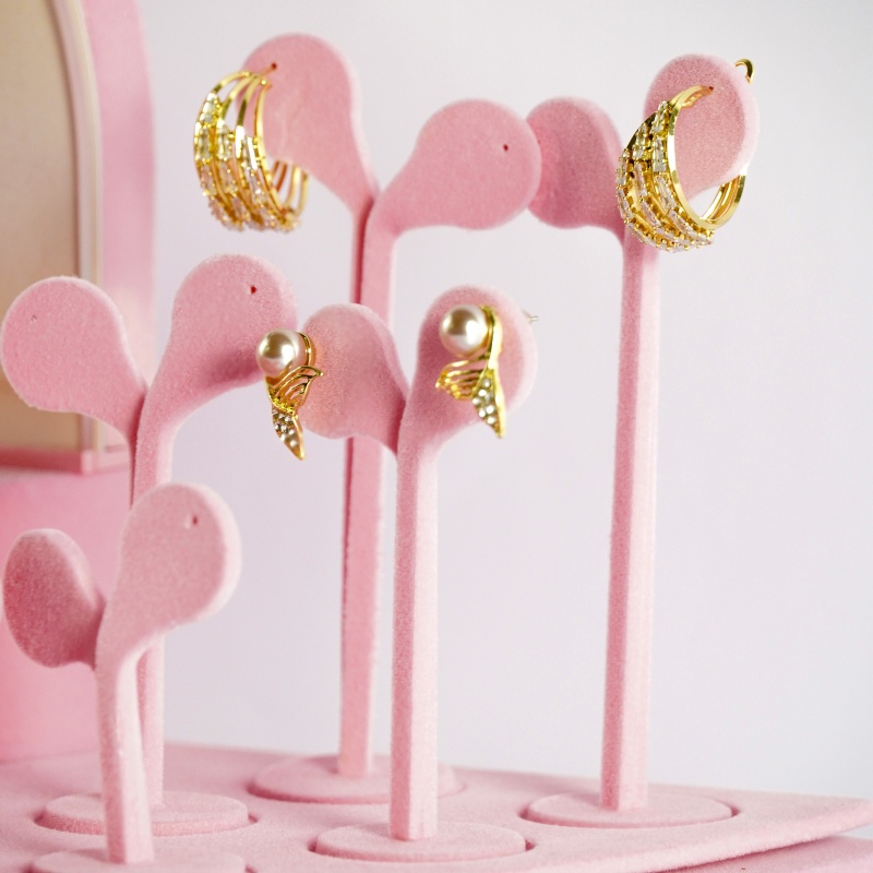 Pink Earring Display Stand