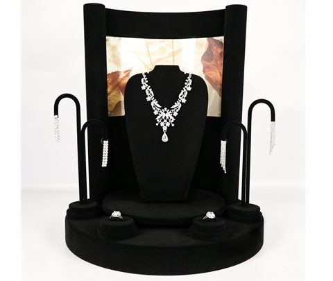 Jewelry tray flocking